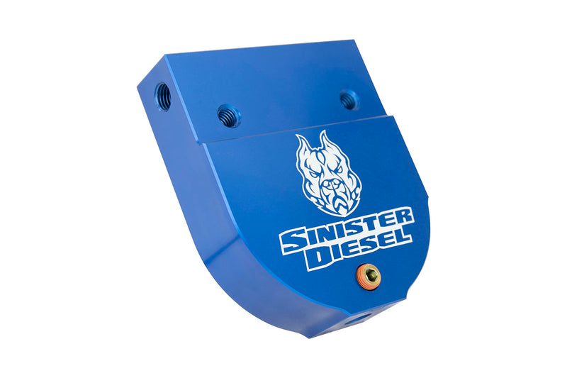 Sinister Diesel CAT Filter Adaptor Blue for 2004.5-2007 Cummins