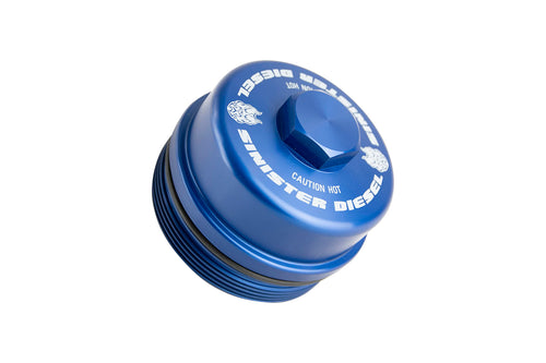 Fuel Filter Cap Sinister Diesel for Ford Powerstroke 2008-2010 6.4L
