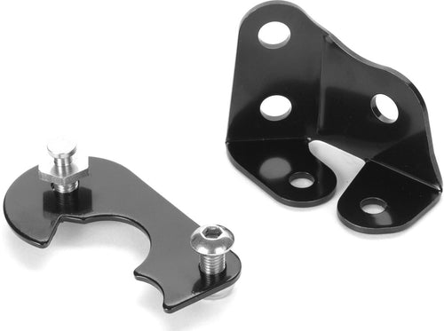 Black Finish Lokar Stainless Steel Throttle Cable Bracket for Small Block 350 Ramjet