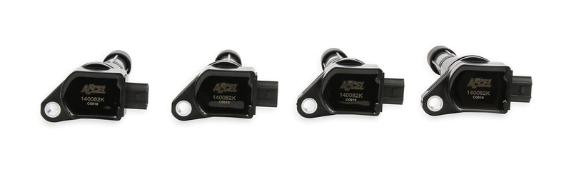 140082K-4 ACCEL Ignition Coil - Black, 4-Pack