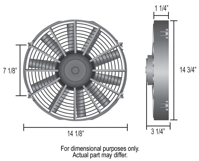 Derale 14" Dyno-Cool High Performance Electric Fan 16914