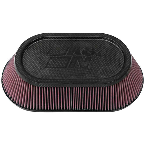 K&N Clamp-On Universal Filter: High Performance, Premium, Washable, Replacement Engine Filter: Flange Diameter: 4 In, Filter Height: 4.813 In, Flange Length: 1.688 In, Shape: Oval Tapered, RP-6103