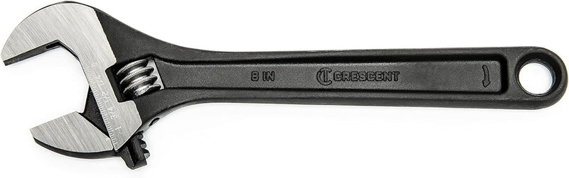 8" Adjustable Wrench Black Oxide Crescent, Bagged - AT28BK