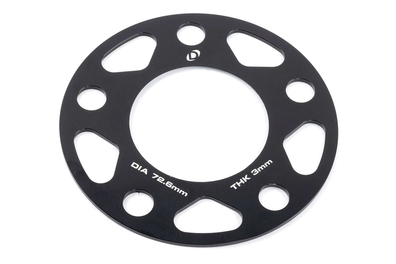 Dinan Wheel Spacers D210-2033 5x120 Bolt Circle - 76.2mm Center Bore - 3mm Thick - Pair