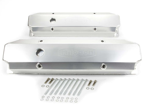 Milodon BBM 85945 Fabricated Aluminum Valve Cover with Holes
