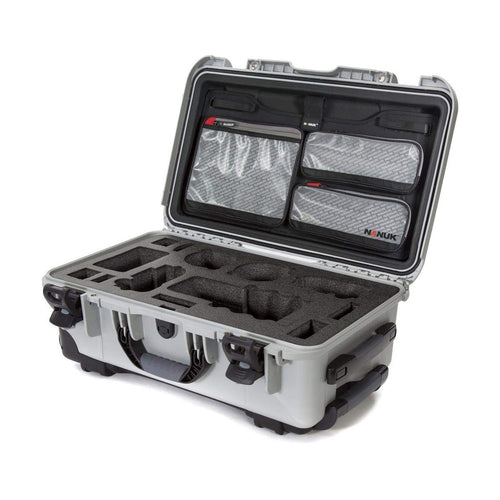 Nanuk 935 Media Series Wheeled Lightweight NK-7 Resin Hard Case with Foam Insert for Sony A7R, Silver