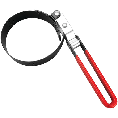 Swivel Handle Performance Tool 1533 Oil Filter Wrench - Tempered Steel Loop, Rubber-Coated Heat-Treated Steel Handle, 210 Degree Swivel