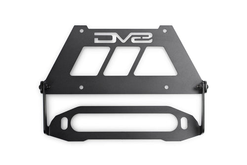 Flip-up Fairlead Mounted License Plate Bracket | Universal Design Compatible with Flat Standard Fairlead Mounts | Flips Up & Out of The Way to Provide Access to The Winch Rope