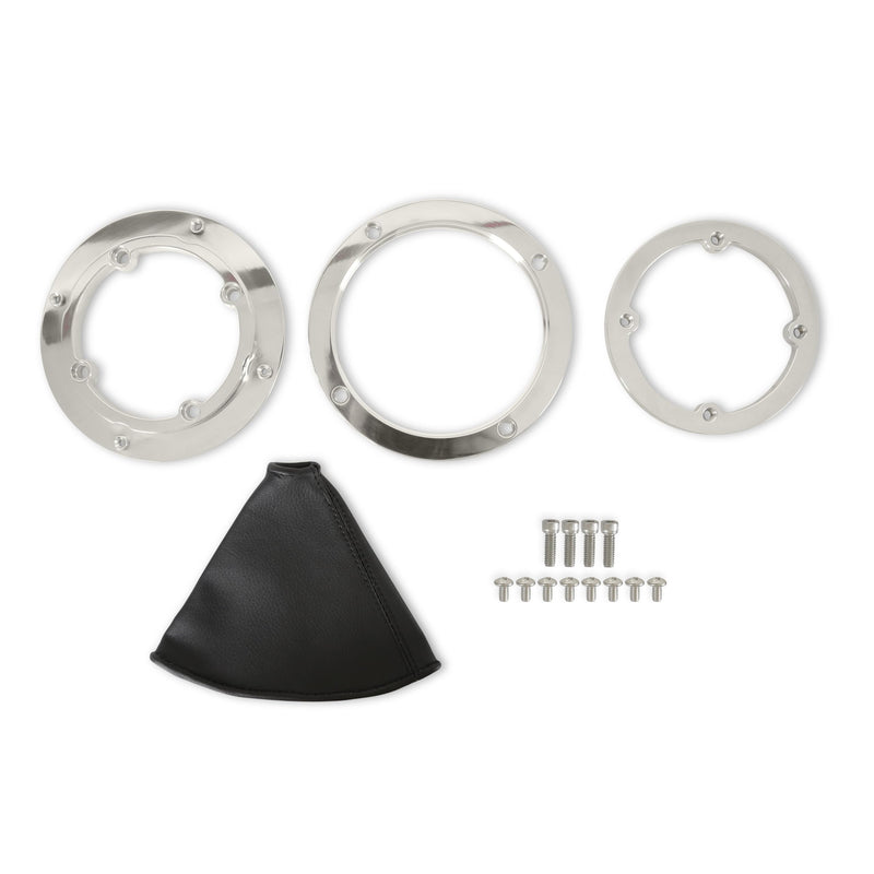 Hurst Shifter Boot and Bezel 116000HST - Round - Polished Finish