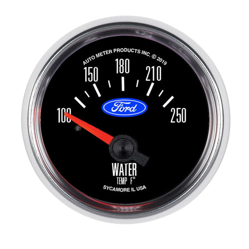 AUTO METER Gauge, Water Temp, 2 1/16", 100-250ºf, Electric, Ford (880822) AUTO METER