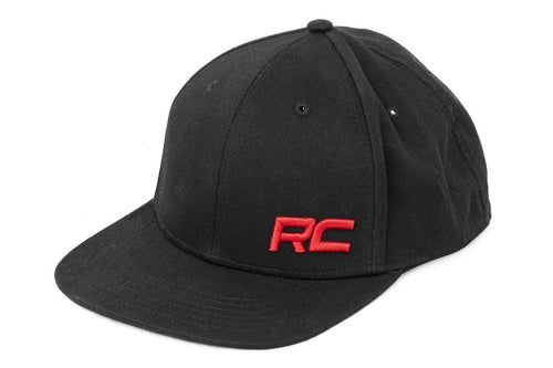 Hat Rough Country | Flat Bill | Red Logo | Black - 84123