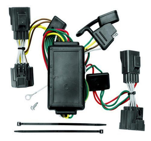 Draw-Tite T-One® Tekonsha Harness, 4-Way Flat, Compatible with Select Jeep Commander, Black