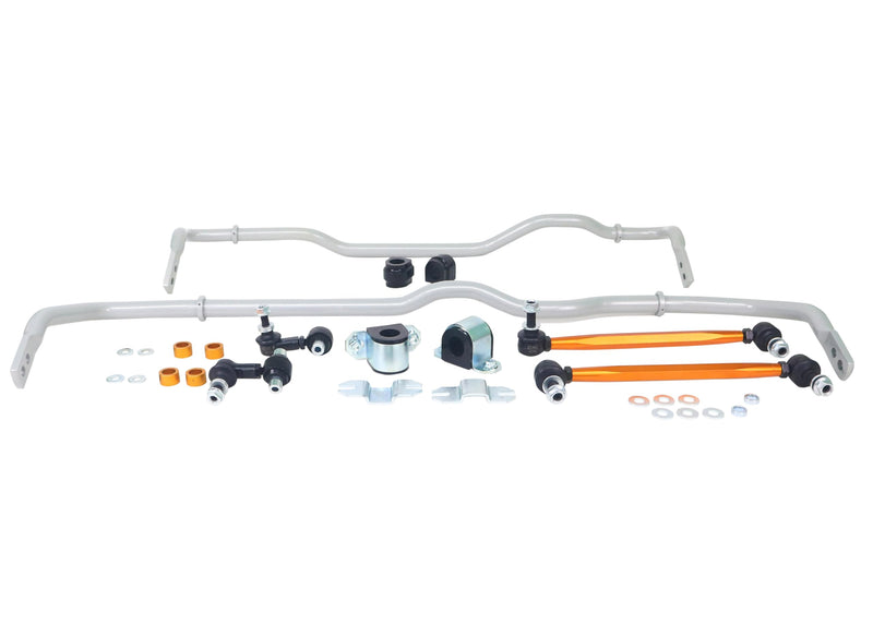 BWK019 Whiteline Sway bar, bushings, Black