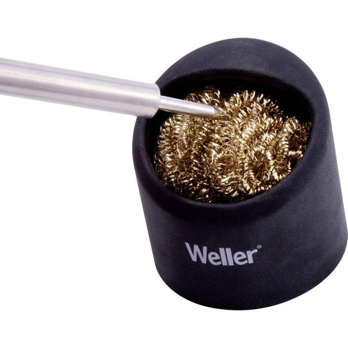 Weller Brass Sponge Soldering Tip Cleaner with Silicone Holder | WLACCBSH-02