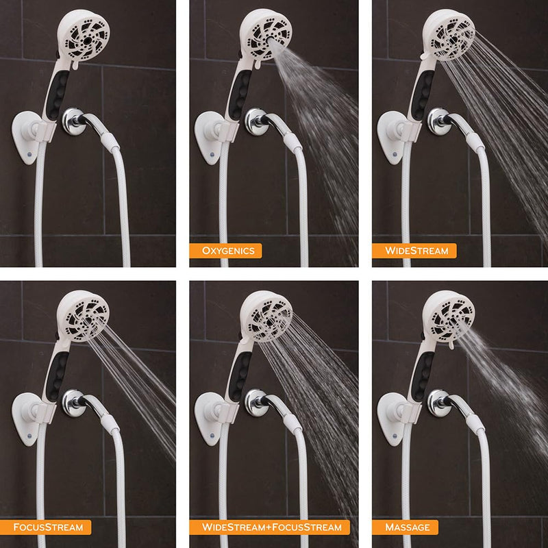 Fury Oxygenics RV Handheld Shower Head Kit, White