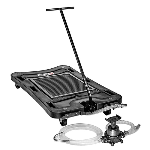 17 Gallon JohnDow Industries Low Profile Poly Oil Drain with Foot Pump