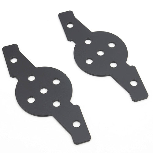 Hood Hinge Adapter Plate ZROADZ to mount (4) 3 Inch LED Pod Lights to Hood Hinge Bracket - PN #Z360002, Black