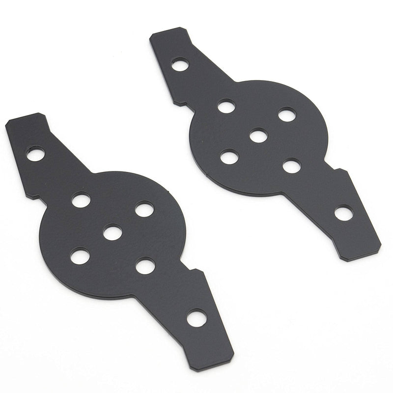 Hood Hinge Adapter Plate ZROADZ to mount (4) 3 Inch LED Pod Lights to Hood Hinge Bracket - PN #Z360002, Black