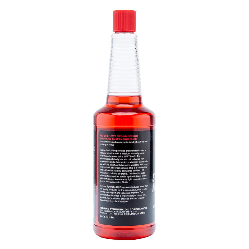 10WT Red Line Medium Synthetic Suspension Fluid (Red) - 16 Ounce