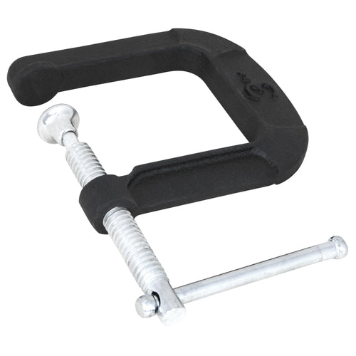 Heavy Duty Performance Tool W3980 3-1/2-Inch Deep C-Clamp with Extra-Large Swivel Base, T-Handle, and Rust-Resistant Powder Coat Finish, 2.75-Inch Opening