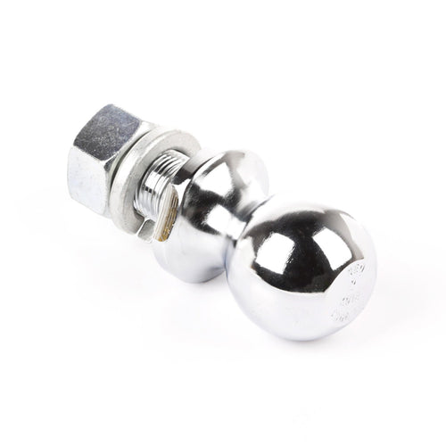 Trailer Hitch Ball, Rugged Ridge | 2 Inch Ball, 1 Inch Diameter Shank, Chrome | 11305.03