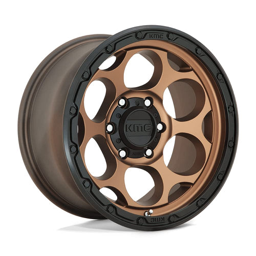 KMC Wheels 17X9 DIRTY HARRY 5X5.04.53 -12mm MATTE BRONZE WITH BLACK LIP - KM54179050612N