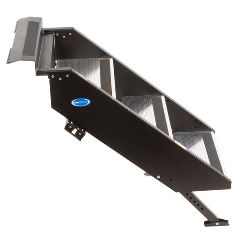 MORryde StepAbove STP-206 Fold-Up RV Entry Step - 3-Step (8" Step Rise), Fits 26" to 28" Door Width
