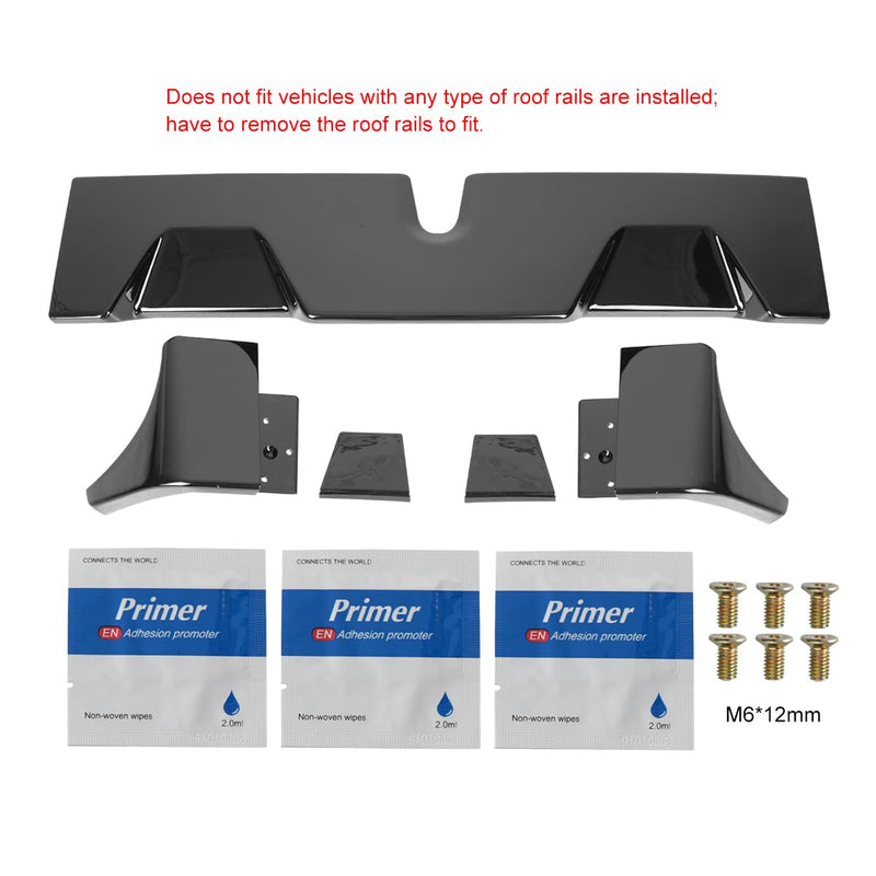 Glossy Black ABS Cab Roof Spoiler Spec-D Tuning for 2016-2022 Toyota Tacoma Models