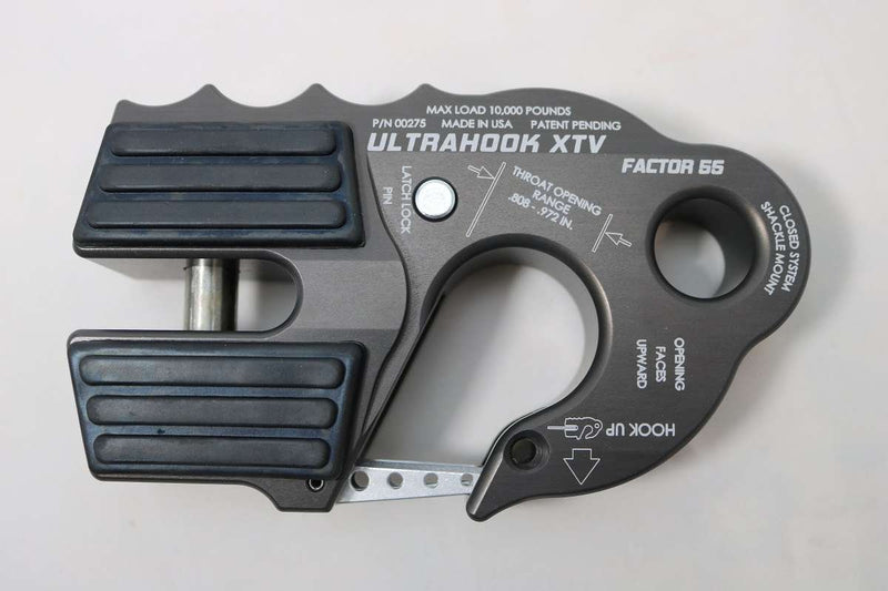 UltraHook XTV Winch Shackle Mount Factor 55 00275-06 - Grey