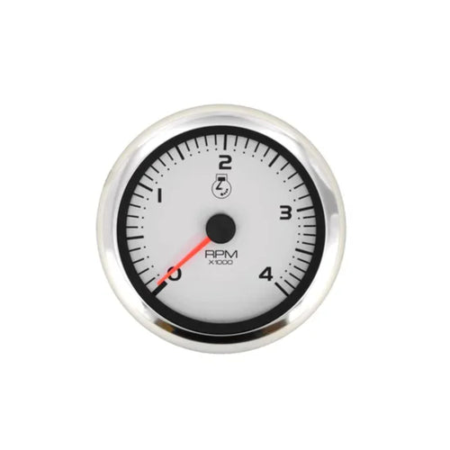 Sierra Tachometer Gauge 65537P, 4K, 3 inch Diesel Alt, Universal, Night Visible Argent