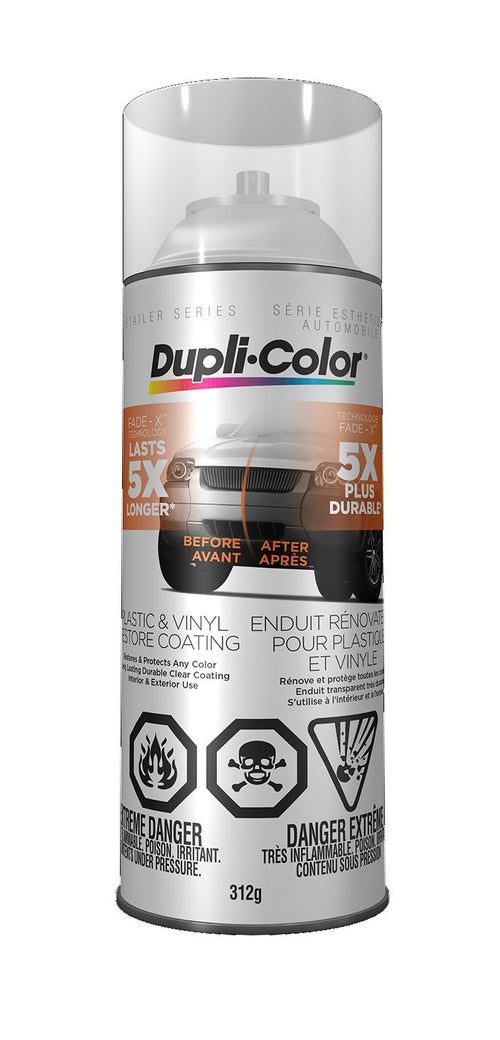 Plastic & Vinyl Coating Dupli-Color – Gloss Clear Spray Paint - 11 oz. Aerosol Can
