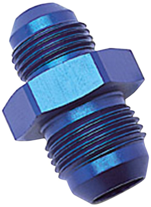 Edelbrock/Russell 661790 -10AN to -8AN Blue Anodized Aluminum Flare Reducer Fitting