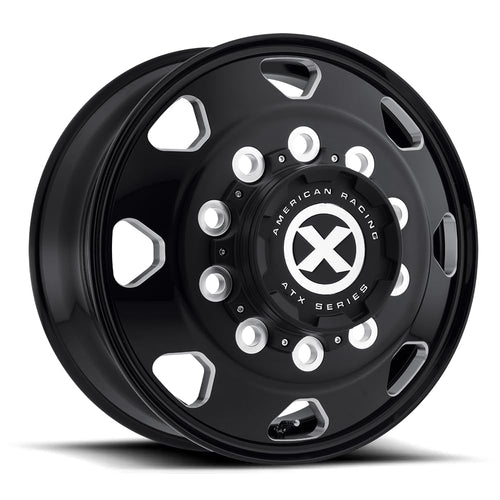 22.5X8.25 AO401 10X11.25 G-BLK MILL 144MM Wheel