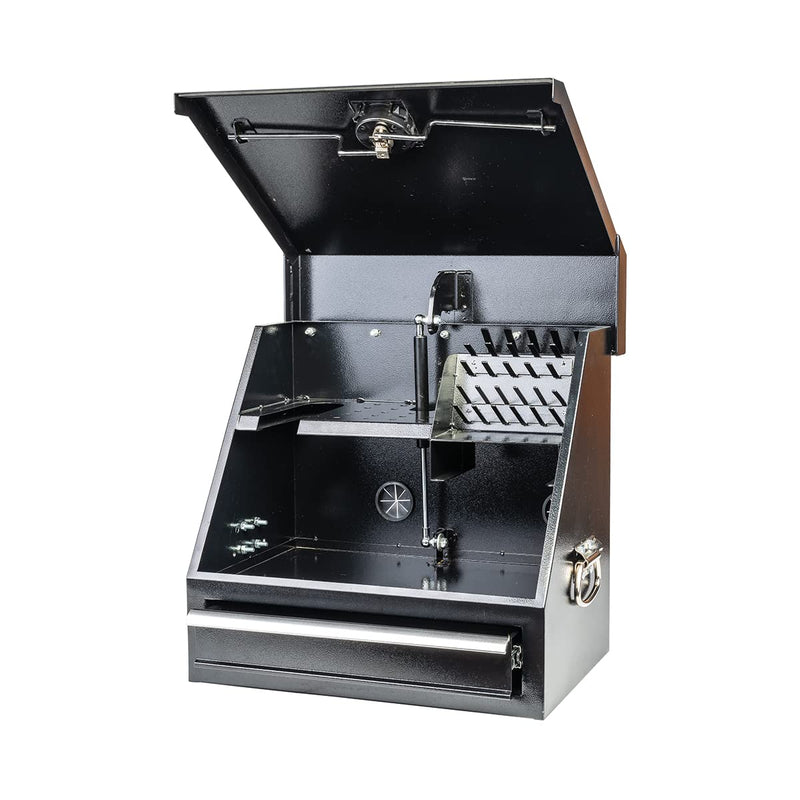 18" x 12" Montezuma Steel Triangle Shopbox, Black