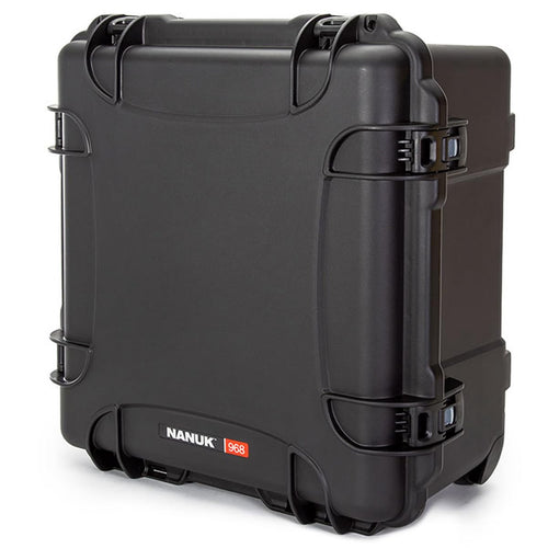 Wheeled Nanuk Series 968 Lightweight NK-7 Resin Waterproof Hard Case without Foam Insert, Black
