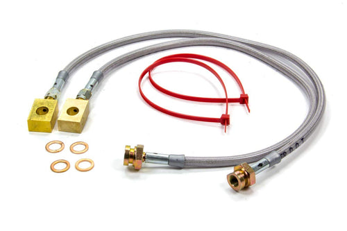 2.5"- 5" Skyjacker (FBL40) Stainless Steel Brake Line - Pair