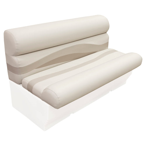 Wise Premier Series BM1145-1066 Pontoon 50" Bench Seat Cushion Set, Stone/Mocha Java/Khaki