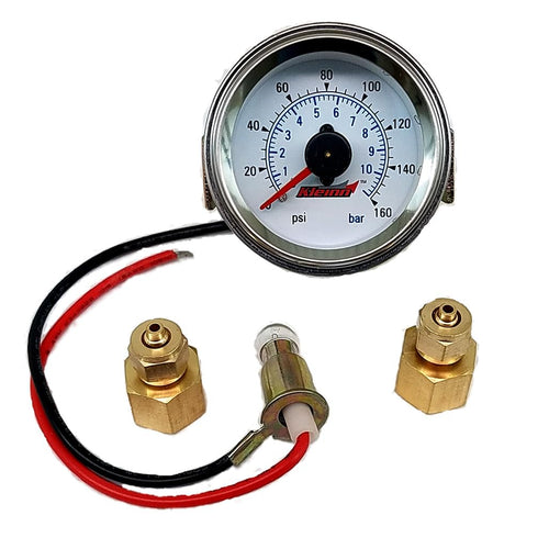 Dual Needle Kleinn Air Horns 1023 160 PSI Panel-Mount Illuminated Pressure Gauge
