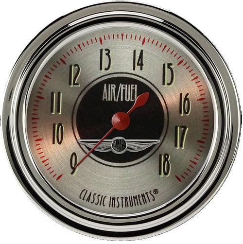 All American Nickel Classic Instruments AN394SLC 2 5/8" Air/Fuel Ratio Gauge Full Sweep