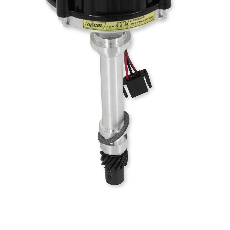 Ready to Run ACCEL 59107K Black Cap Distributor-No Coil HEI