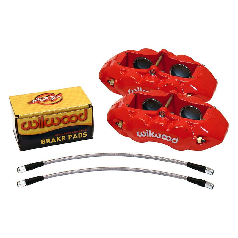 Red D8-4 Front Caliper Kit