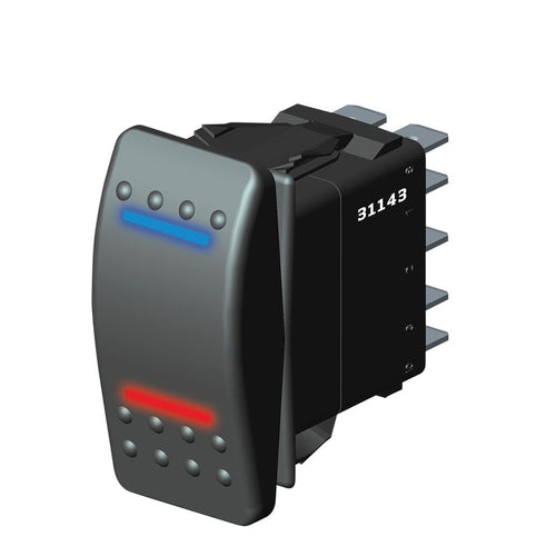 3 Way Illuminated Switch, Fan Controller (31143), Car Parts, Black