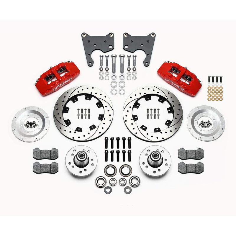 Front Hub Kit, DP6A 12.19", Drill, Red