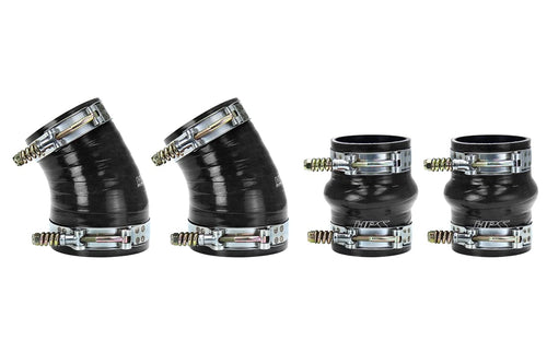 HPS Performance Black Ultra High Temp Reinforced Silicone Hose Boots Kit Intercooler Compatible for 1994-2002 Dodge Ram Pickup 5.9L Cummins Diesel, 57-1576-BLK