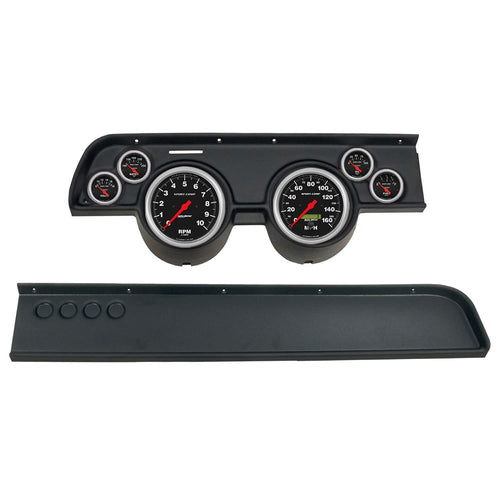 AutoMeter Dash Kit Direct Fit, (3 3/8" X2, 2 1/16" X4), MERC Cougar No Ac 67-68, Sport-Comp (2114-11)
