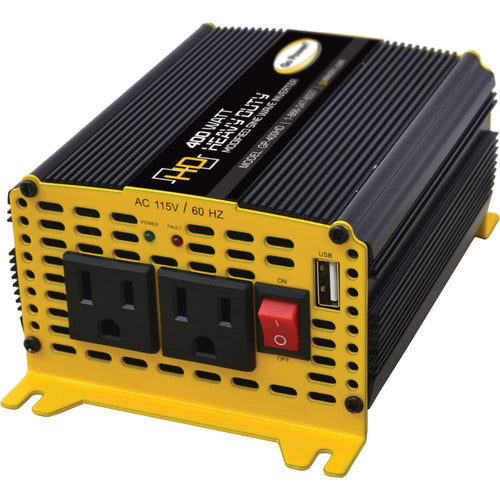 GoPower GP-400HD Go Power! Heavy-Duty Modified Sine Wave Inverter - 400 Watt / 12V