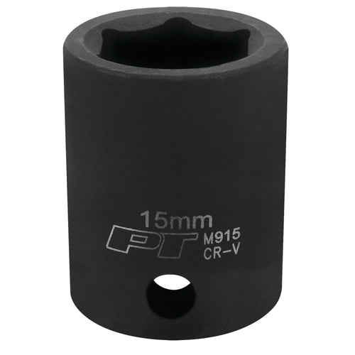 3/8-Inch Performance Tool M915 15mm 6pt Impact Socket