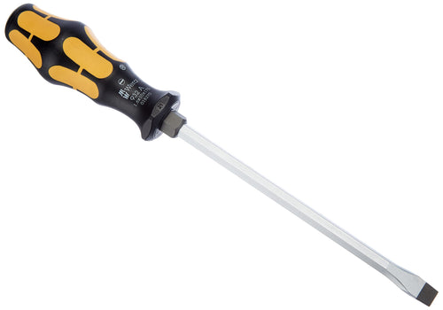 Wera Kraftform Plus 05018270001 Slotted Screwdriver, 10mm Head, 7" Blade Length, Multicolor