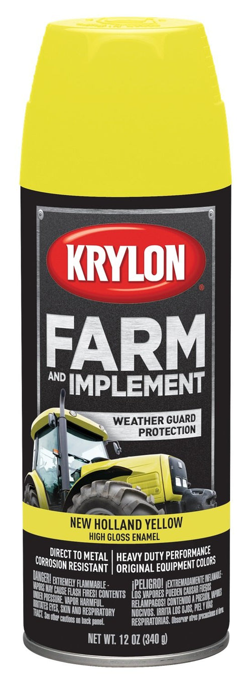Aerosol New Holland Yellow Farm & Implement Paint 12 oz.