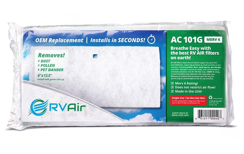 Air Conditioner Replacement - RV AC Filter - Travel Trailer Accessories - Air Cleaner for Camper - RV Vent - Easy To Install -13.75 x 7.375 x 0.75 in (1 Filter for AC 101G)